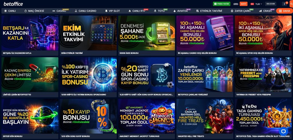 Betoffice bonusları